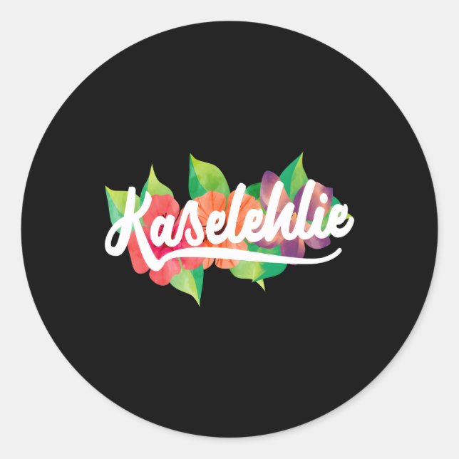 Sticker Rond Kaselehlie Pohnpei Micronésie (Devant)