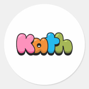 Sticker rond Kath Classic