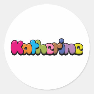 Sticker Rond Katherine