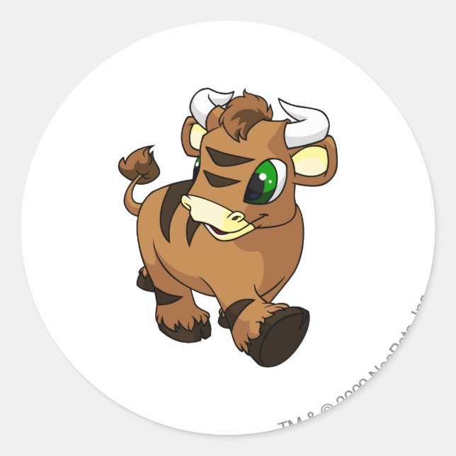 Sticker Rond Kau Brown (Devant)