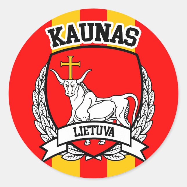 Sticker Rond Kaunas (Devant)