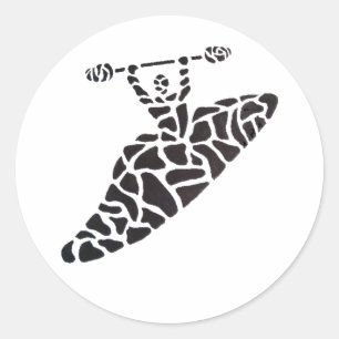 Sticker Rond Kayak