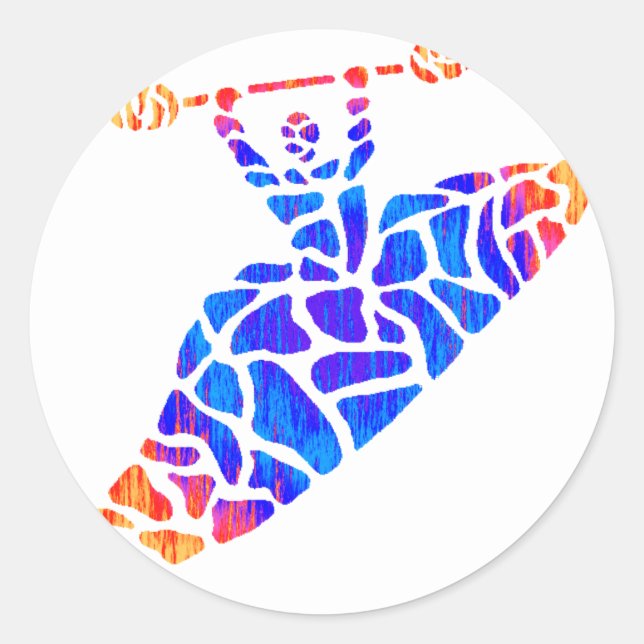 Sticker Rond Kayak some Daze (Devant)