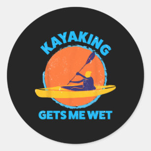Sticker Rond Kayaking M'Amuse Humide Halloween Noël Kayak