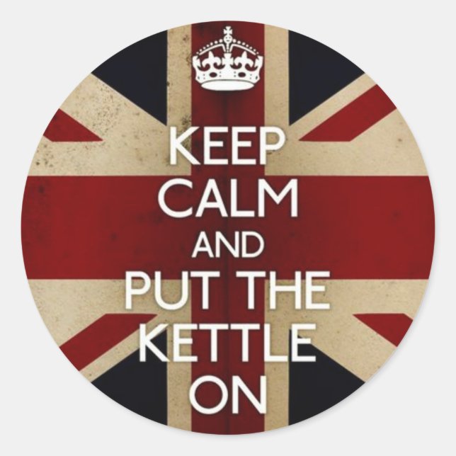 Sticker Rond Keep calm (Devant)