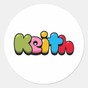 Sticker Rond Keith