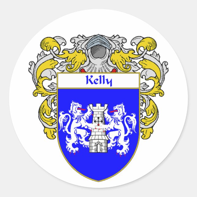 Sticker Rond Kelly Armoiries (mannequins) (Devant)