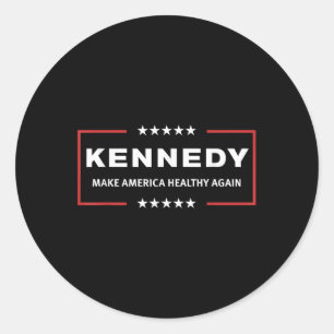 Sticker Rond Kennedy Maha Rendre l'Amérique saine Rfk Jr. Su