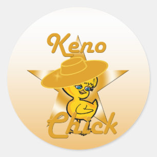 Sticker Rond Keno Chick #10