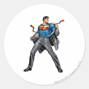 Sticker Rond Kent change de Superman