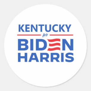 Sticker Rond Kentucky pour Biden Harris