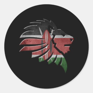 Sticker Rond Kenya