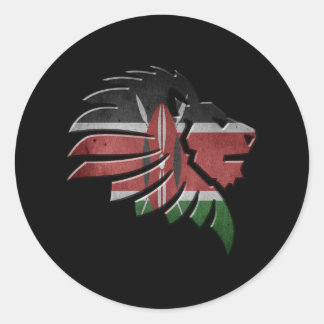 Sticker Rond Kenya