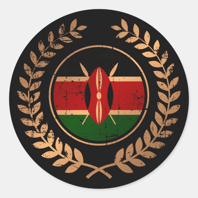 Sticker Rond Kenya (Devant)