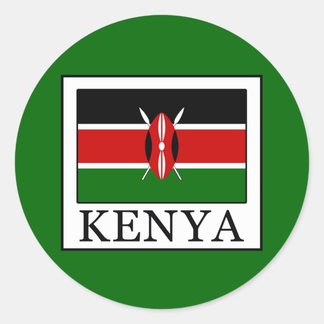 Sticker Rond Kenya (Devant)
