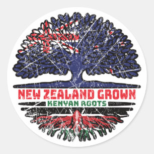 Sticker Rond Kenyan Kenya New Zealander