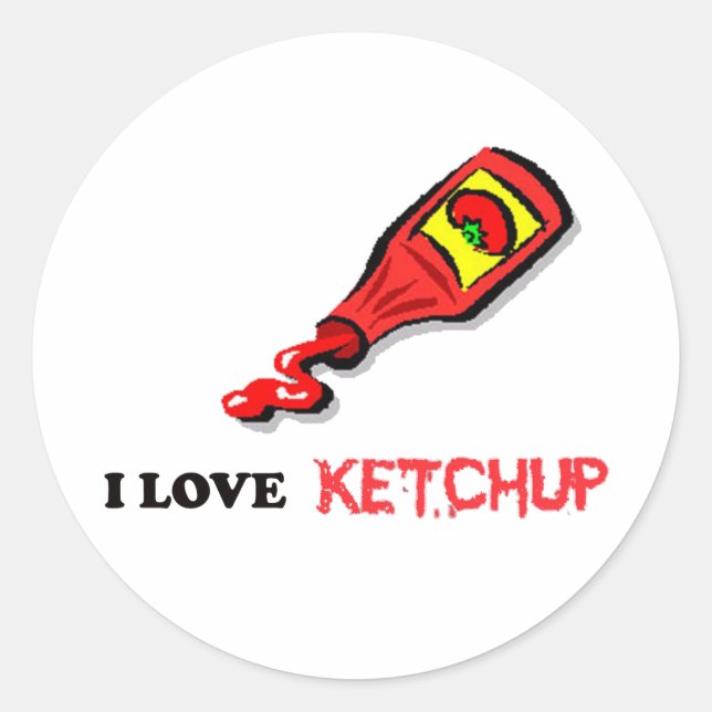 Sticker Rond ketchup (Devant)