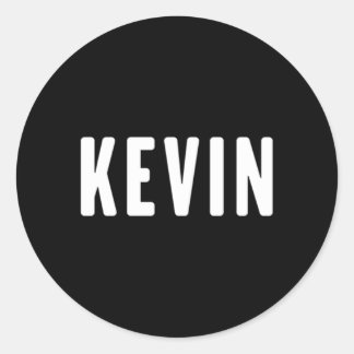 Sticker Rond Kevin Prénom Kevin