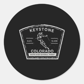 Sticker Rond Keystone Colorado