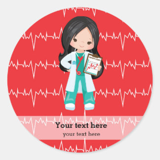 Sticker Rond Kids Doctor