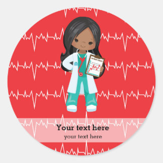 Sticker Rond Kids Doctor