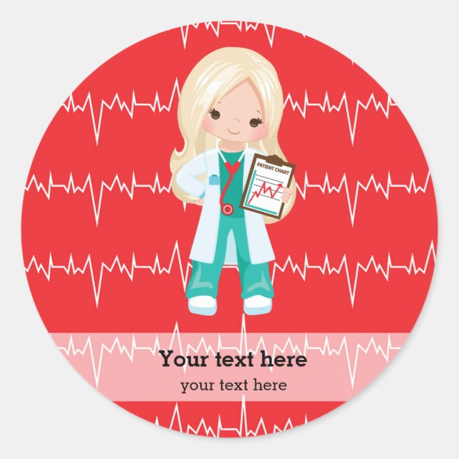 Sticker Rond Kids Doctor (Devant)