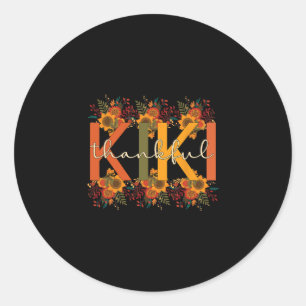 Sticker Rond Kiki Grand-mère Thanksgiving Kiki Grand-mère
