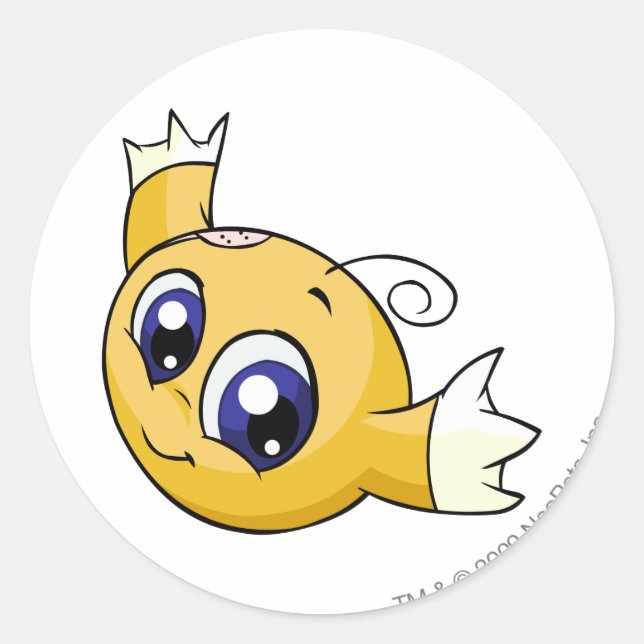 Sticker Rond Kiko Jaune (Devant)