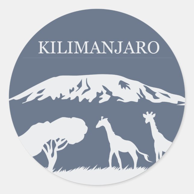 Sticker Rond Kilimanjaro (Devant)