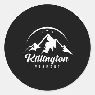 Sticker Rond Killington Vermont Station de ski Ski Snowboard