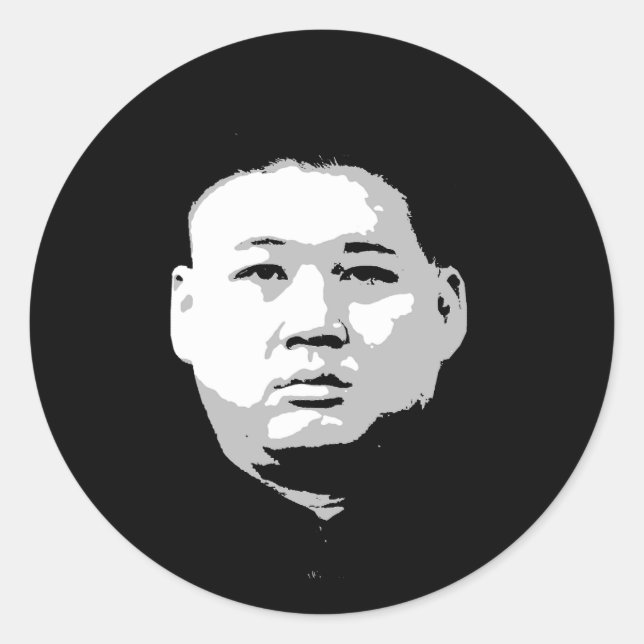 Sticker Rond Kim Jong Un (Devant)