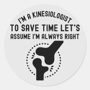 Sticker Rond Kinésiologue4, Citations de Kinésiologie