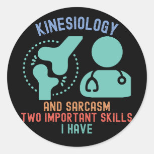 Sticker Rond Kinésiologue7, Spécialité Kinésiologie