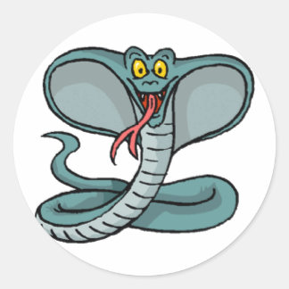 Sticker Rond King Cobra