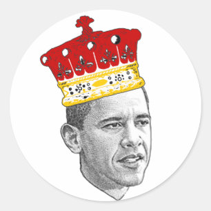 Sticker Rond King Obama