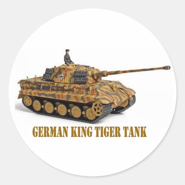 STICKER ROND KING TIGER (Devant)