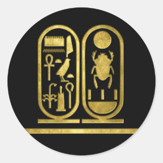Sticker Rond King Tut Cartouche