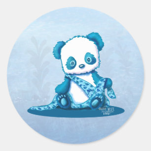 Sticker Rond KiniArt Panda Cub