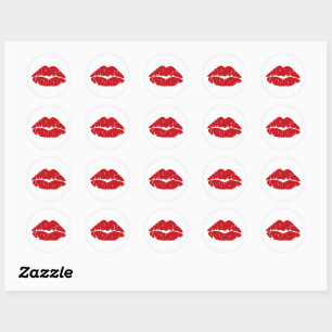 Sticker Rond Kiss Love Kisses Small