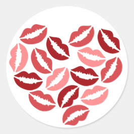 Sticker Rond Kisses