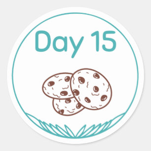 Sticker Rond Kit de dégustation de chocolat Jour 15