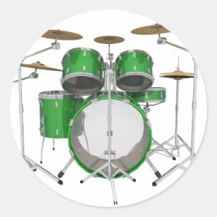 Sticker Rond Kit Tambour vert :