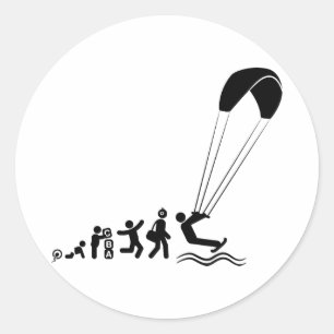 Sticker Rond Kiteboard