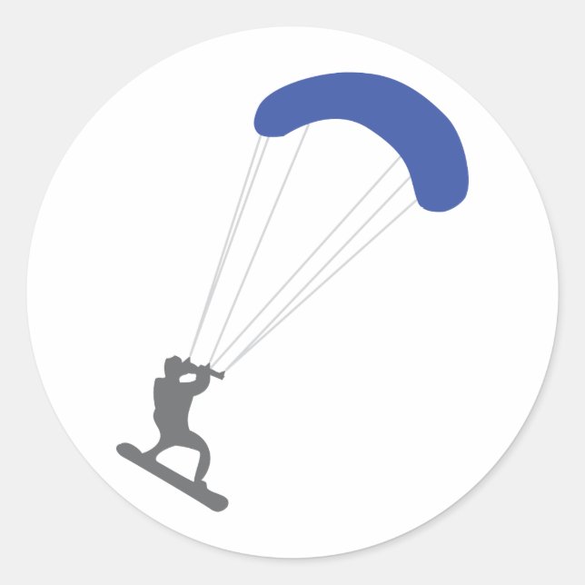 Sticker Rond Kiteboarder (Devant)