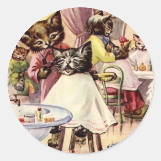 Sticker Rond Kitty (Devant)