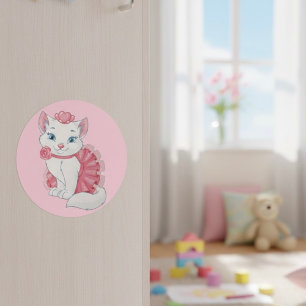 Sticker Rond Kitty