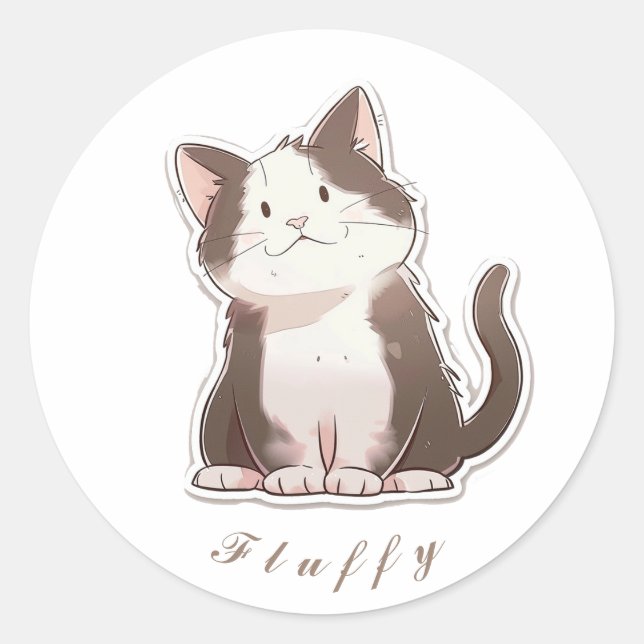 Sticker Rond Kitty (Devant)