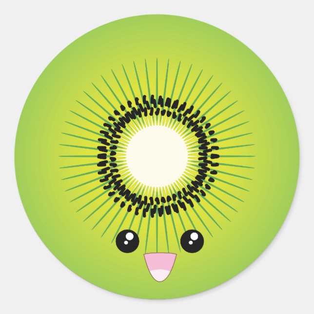 Sticker Rond Kiwi (Devant)