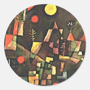 Sticker Rond Klee - Pleine lune