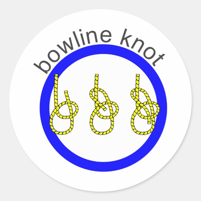 Sticker Rond Knot Bowline (Devant)